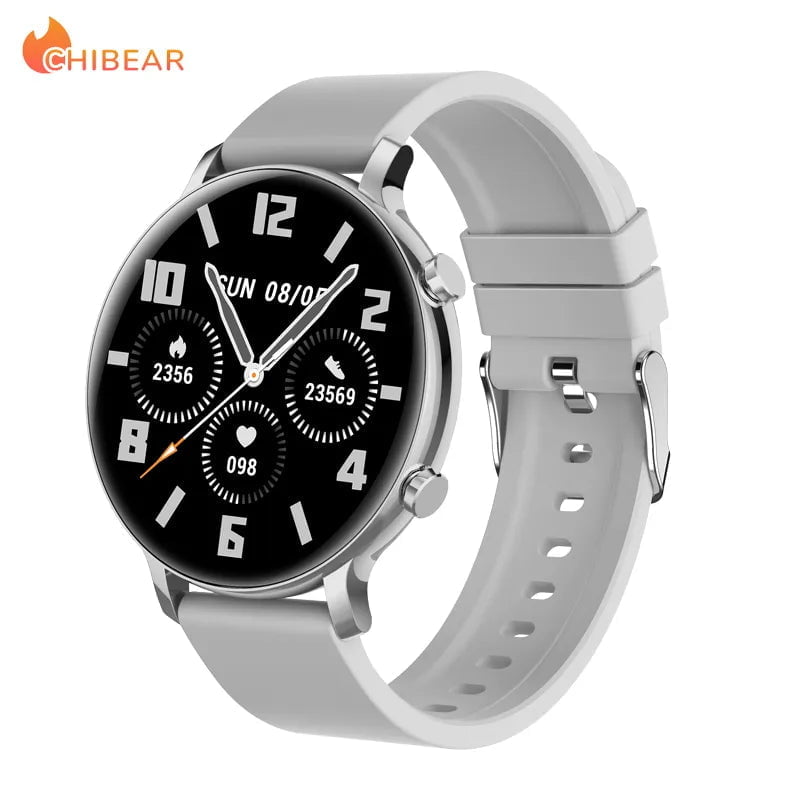 New ECG+PPG Women Smartwatch: Custom Dial, Fashion Bracelet, Sport Fitness Tracker, Bluetooth Call - For Android & iOS Silver