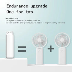 New Handheld Small Fan Portable Creative Mini Three Speed Adjustable Solid Color Charging Small Fan