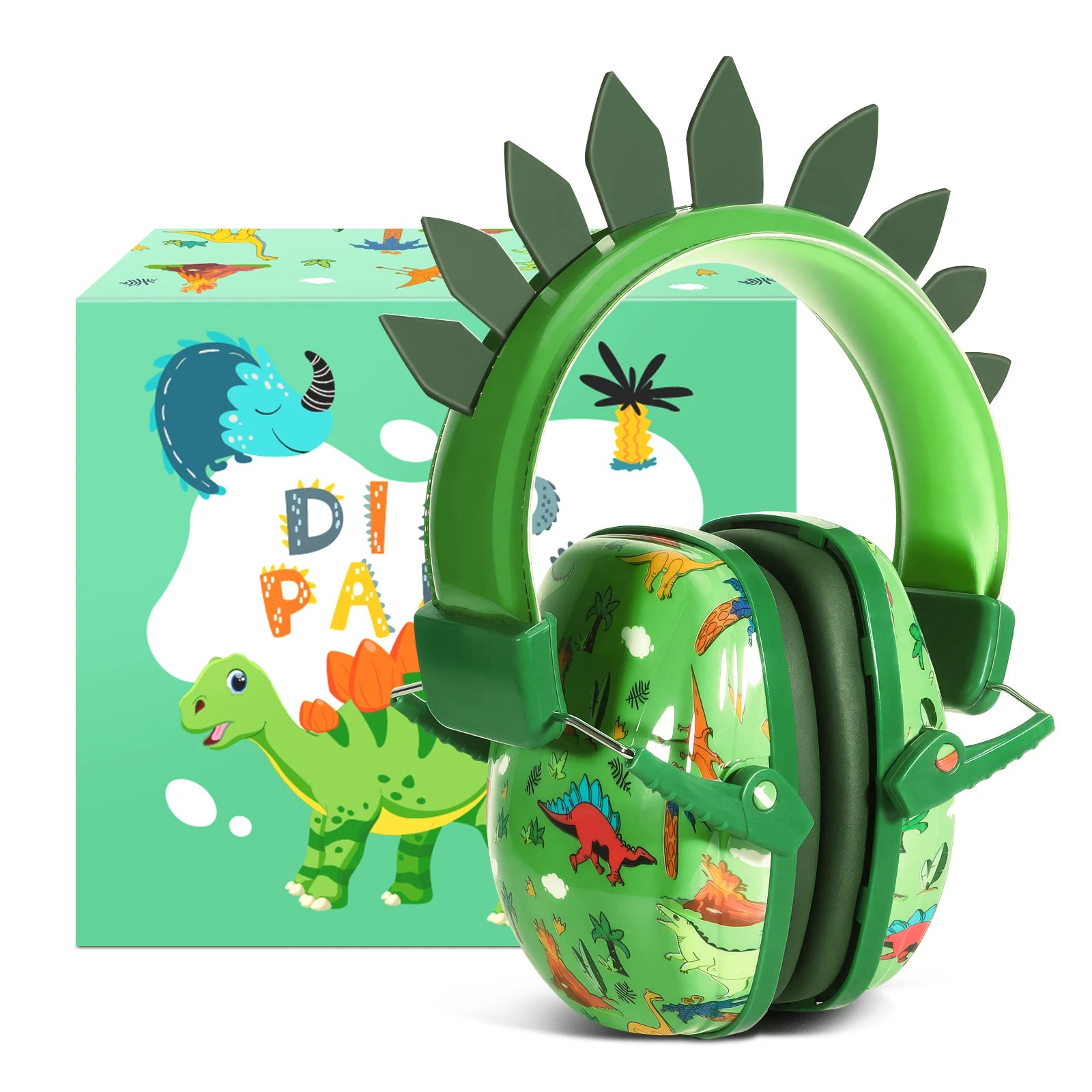 New Kid Earmuffs - Safety Ear Protectors for Children, 22dB Noise Protection, Noise Cancelling Headphones, Kids Gifts Dinasour with box
