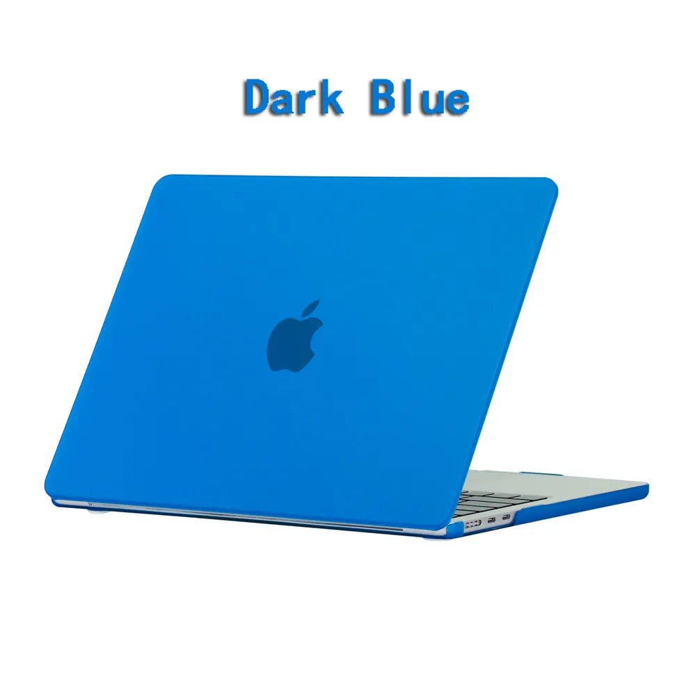 New Laptop Case For 2022 2023 Apple Macbook Air Pro 13 M1 M2 A2681 14 A2779 Retina A2780 16 inch Cover Frosted protective shell Dark Blue / 12inch A1534