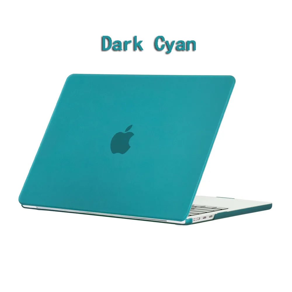 New Laptop Case For 2022 2023 Apple Macbook Air Pro 13 M1 M2 A2681 14 A2779 Retina A2780 16 inch Cover Frosted protective shell Dark Cyan / 12inch A1534