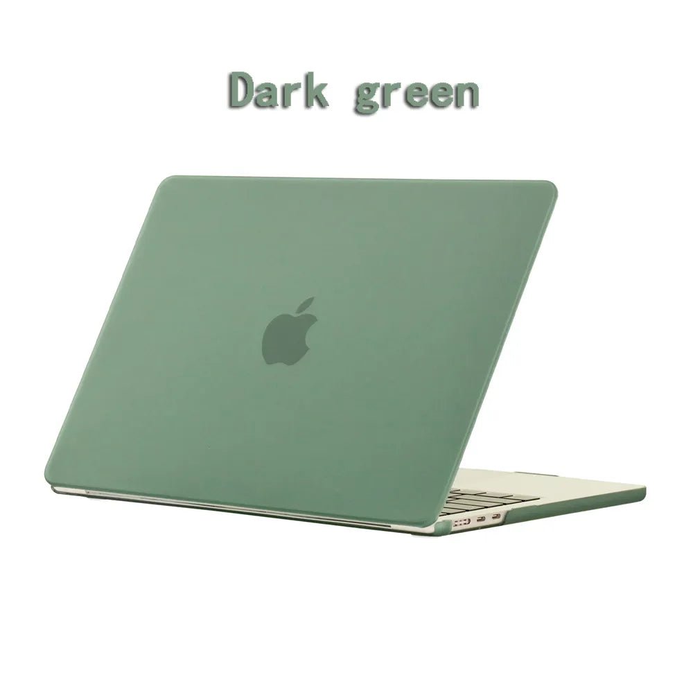 New Laptop Case For 2022 2023 Apple Macbook Air Pro 13 M1 M2 A2681 14 A2779 Retina A2780 16 inch Cover Frosted protective shell Dark green / 12inch A1534