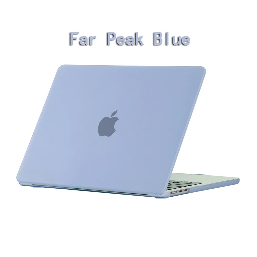 New Laptop Case For 2022 2023 Apple Macbook Air Pro 13 M1 M2 A2681 14 A2779 Retina A2780 16 inch Cover Frosted protective shell Far Peak Blue / 12inch A1534