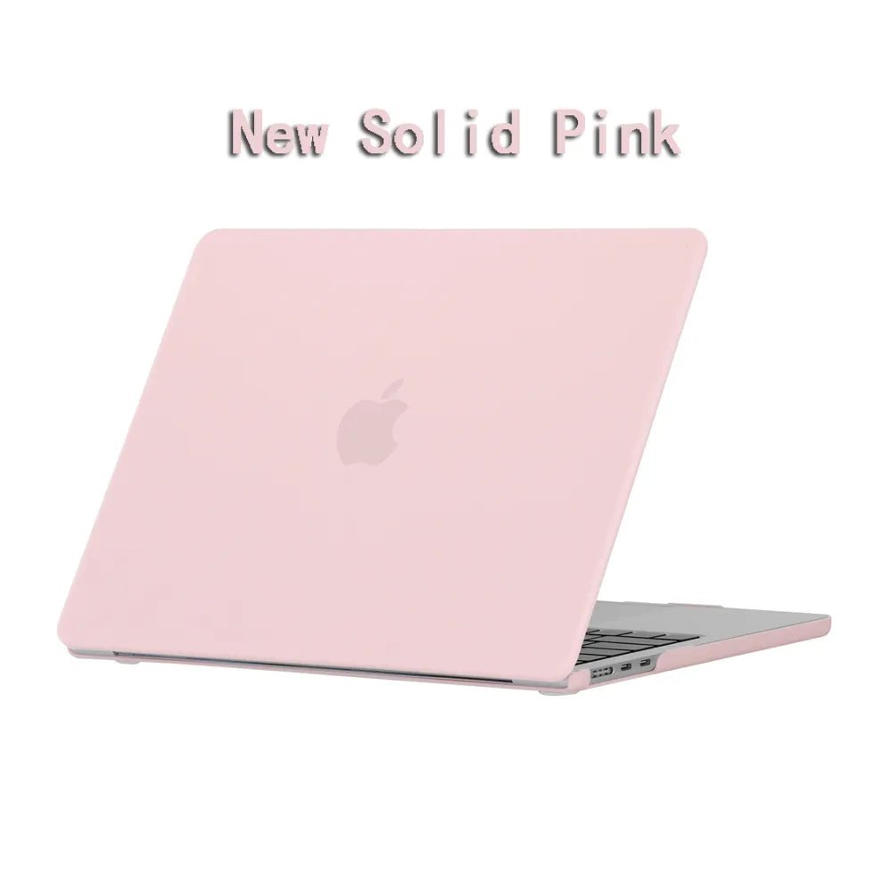 New Laptop Case For 2022 2023 Apple Macbook Air Pro 13 M1 M2 A2681 14 A2779 Retina A2780 16 inch Cover Frosted protective shell New Solid Pink / 12inch A1534