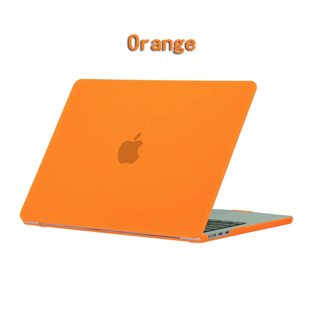 New Laptop Case For 2022 2023 Apple Macbook Air Pro 13 M1 M2 A2681 14 A2779 Retina A2780 16 inch Cover Frosted protective shell Orange / 12inch A1534