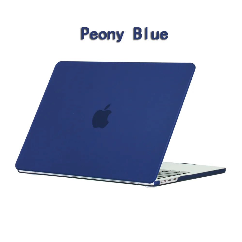 New Laptop Case For 2022 2023 Apple Macbook Air Pro 13 M1 M2 A2681 14 A2779 Retina A2780 16 inch Cover Frosted protective shell Peony Blue / 12inch A1534