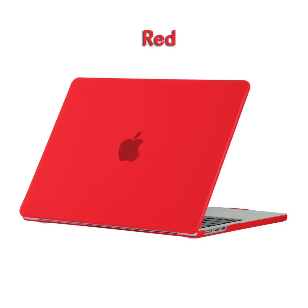 New Laptop Case For 2022 2023 Apple Macbook Air Pro 13 M1 M2 A2681 14 A2779 Retina A2780 16 inch Cover Frosted protective shell Red / 12inch A1534