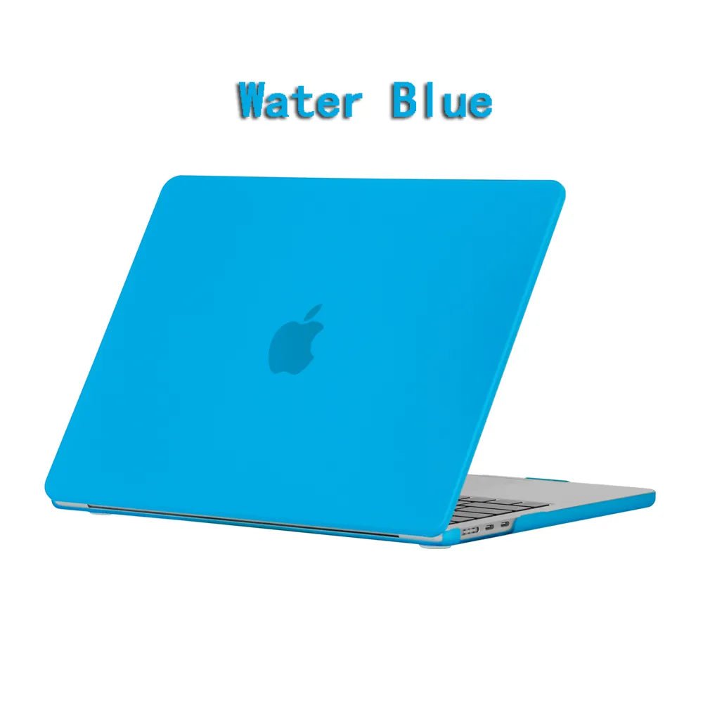 New Laptop Case For 2022 2023 Apple Macbook Air Pro 13 M1 M2 A2681 14 A2779 Retina A2780 16 inch Cover Frosted protective shell Water Blue / 12inch A1534