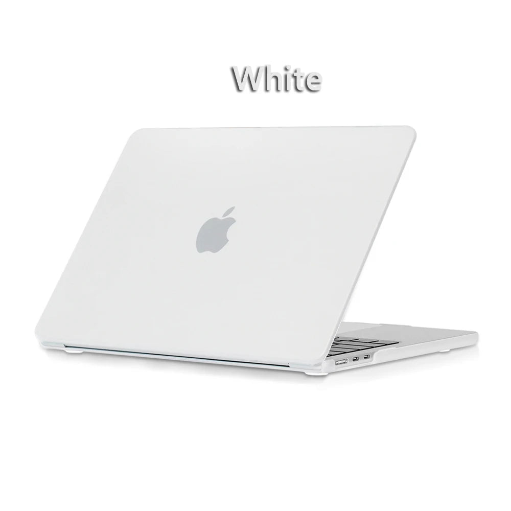 New Laptop Case For 2022 2023 Apple Macbook Air Pro 13 M1 M2 A2681 14 A2779 Retina A2780 16 inch Cover Frosted protective shell White / 12inch A1534