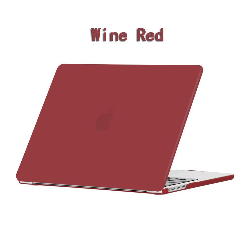 New Laptop Case For 2022 2023 Apple Macbook Air Pro 13 M1 M2 A2681 14 A2779 Retina A2780 16 inch Cover Frosted protective shell Wine Red / 12inch A1534