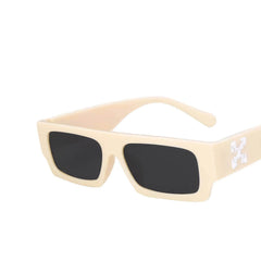 New Luxury Brand Rectangle Sunglasses Ivory / Resin