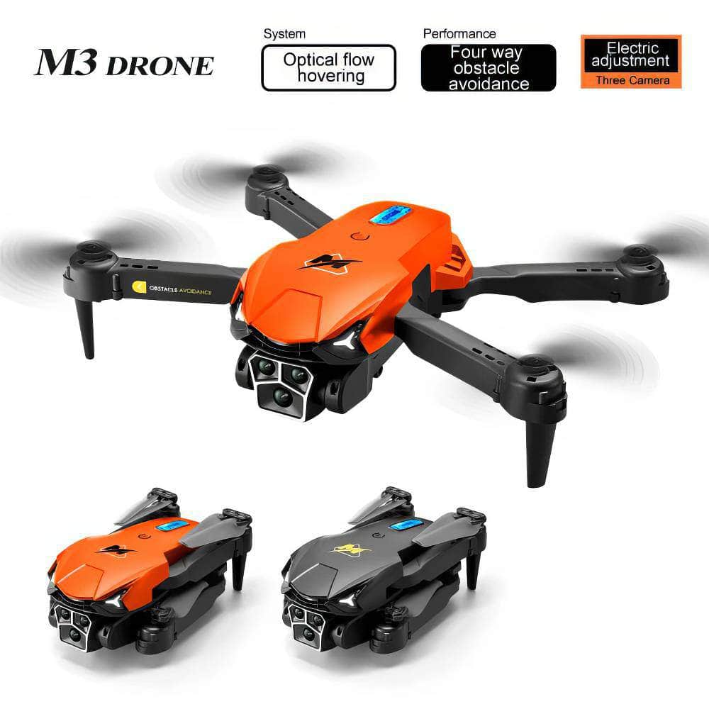 New M3 Mini Drone: 4K Three-Camera, Obstacle Avoidance, Aerial Photography