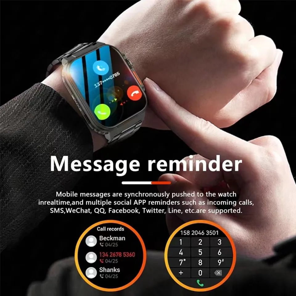 New Men's Smart Watch: 1.39 Inch Full Touch Fitness Tracker