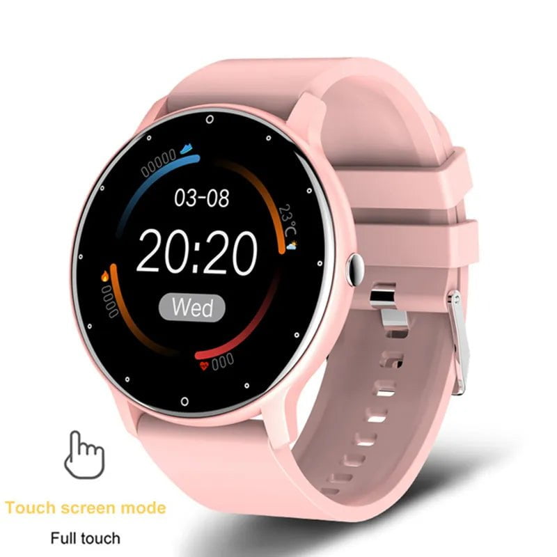 New Smart Watch: Heart Rate & Sleep Monitor, Fitness Tracker, IP67 Waterproof Pink