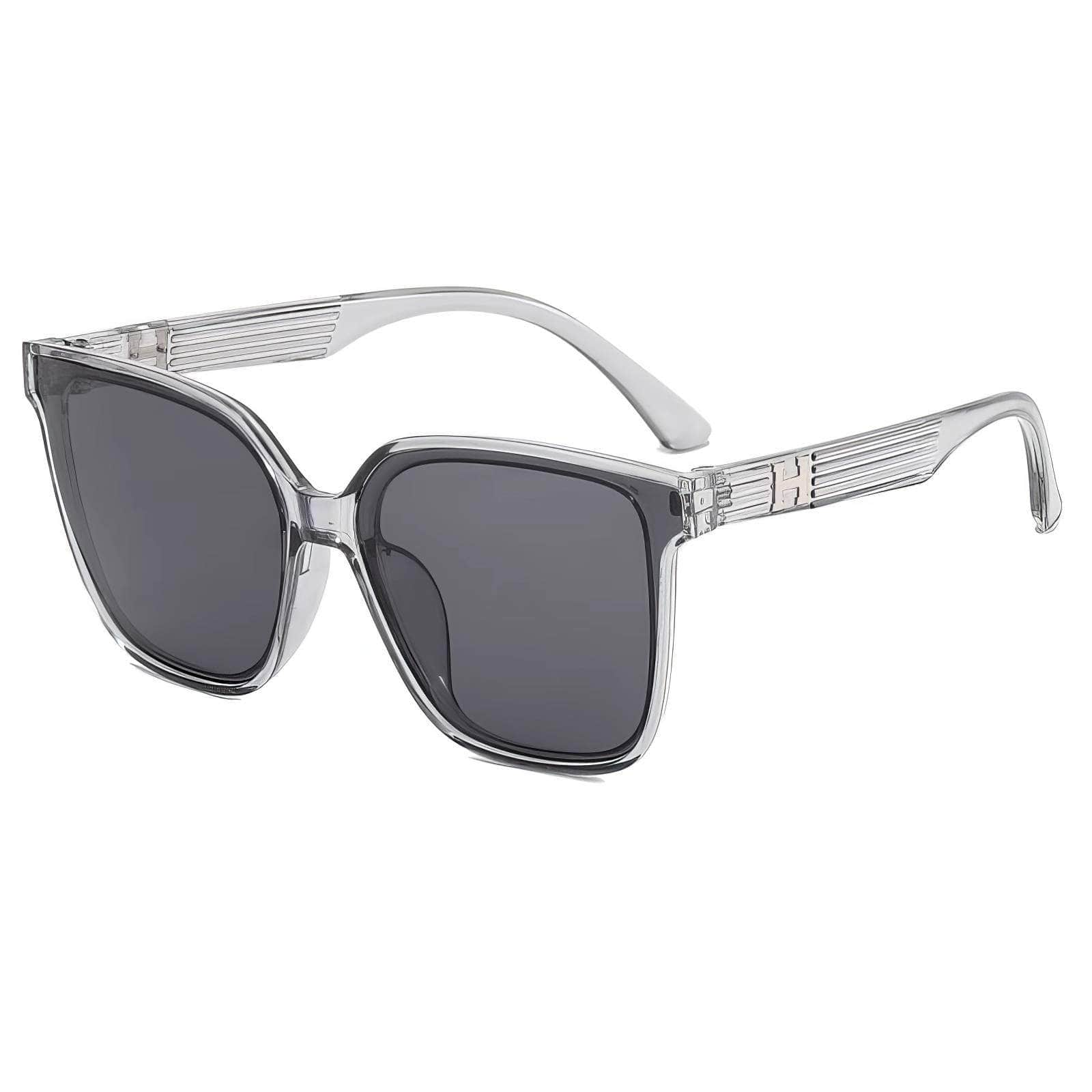 New Style Oversized Eyewear Transparent Gray / Resin