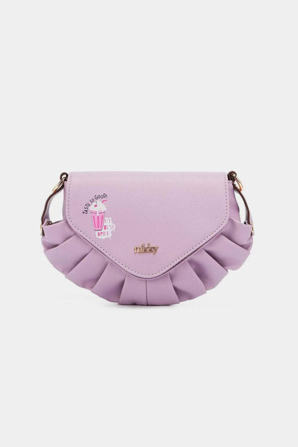 Nicole Lee USA Graphic Crossbody Bag Lavender / One Size