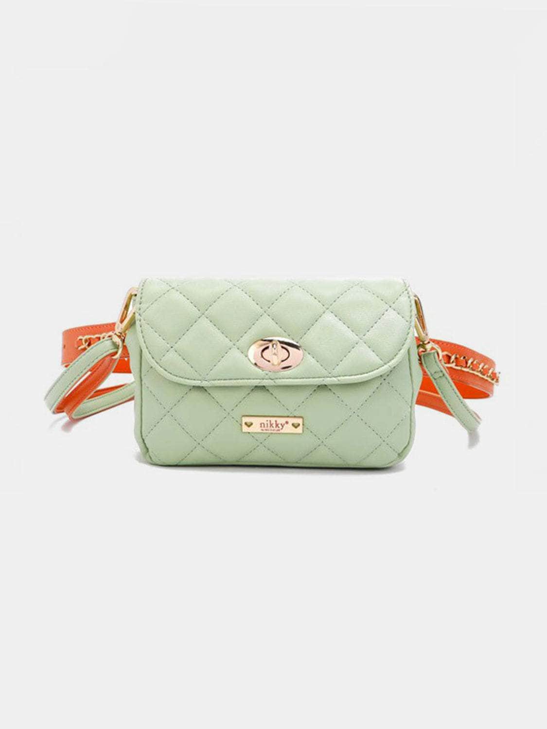 Nicole Lee USA Quilted Fanny Pack Sage / One Size