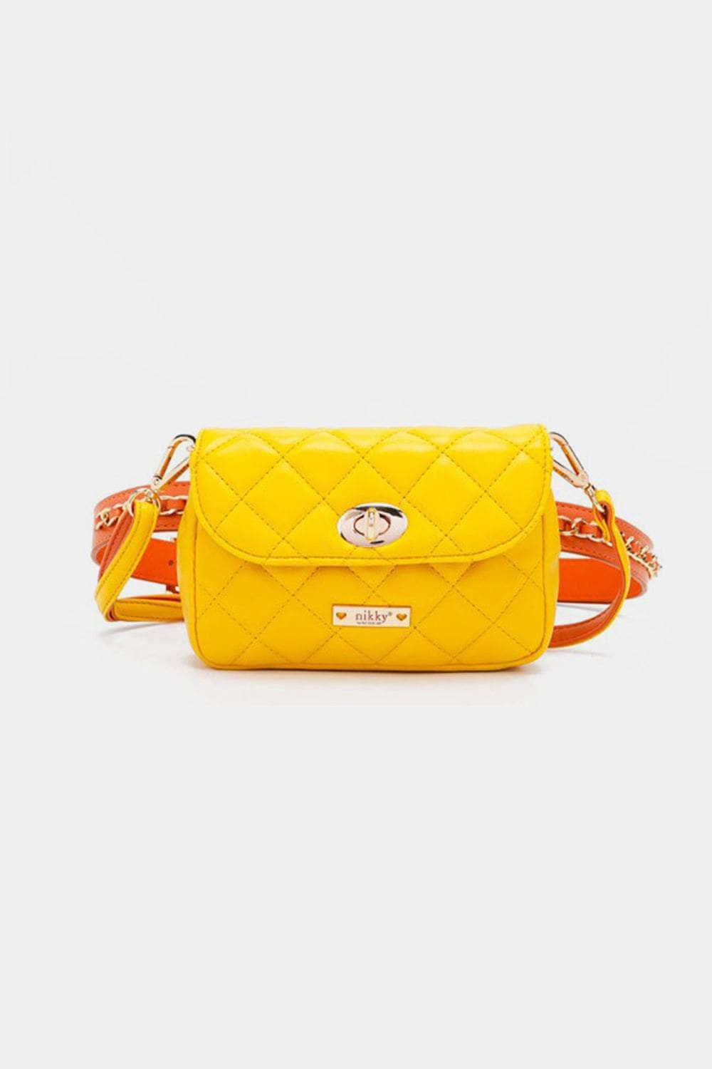 Nicole Lee USA Quilted Fanny Pack Yellow / One Size