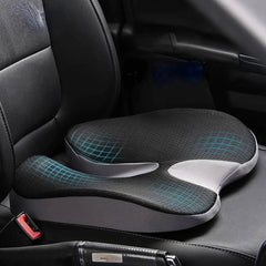 Non-Slip Orthopedic Memory Foam Cushion for Tailbone and Sciatica Relief - Prostate Cushion for Comfort in Chair and Car Seat