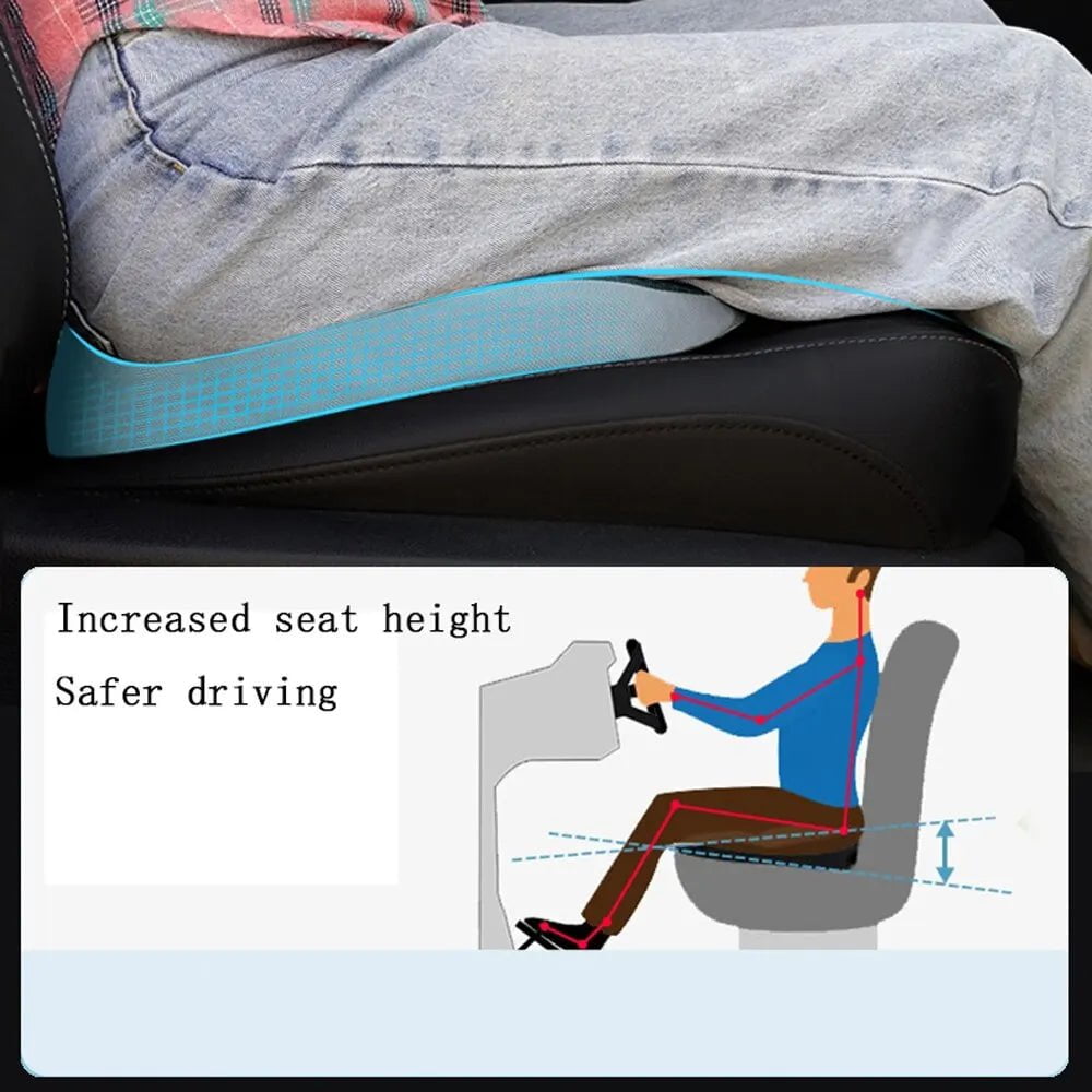 Non-Slip Orthopedic Memory Foam Cushion for Tailbone and Sciatica Relief - Prostate Cushion for Comfort in Chair and Car Seat