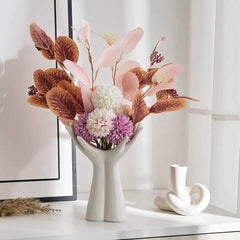 Nordic Ceramic Hand Vase - Home, Office, Living Room Decor