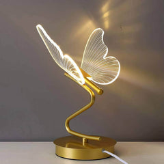 Nordic LED Table Lamp: Switch Button, Bedroom Bedside Light, Living Room Restaurant Decor, Butterfly Desk Lamp