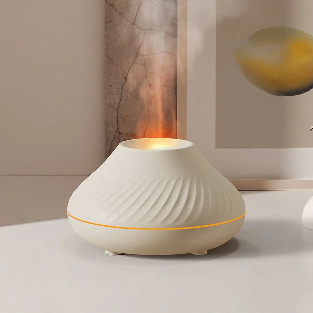 Nordic Style Flame Aromatherapy Humidifier White