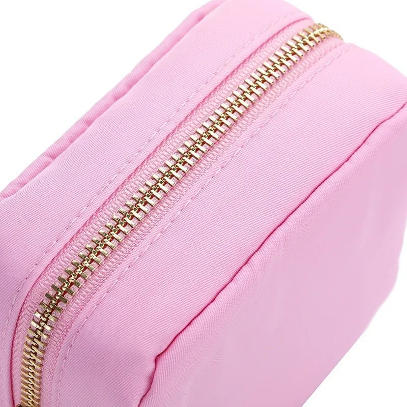 Nylon Mini Makeup Bag Waterproof Zipper Pouch