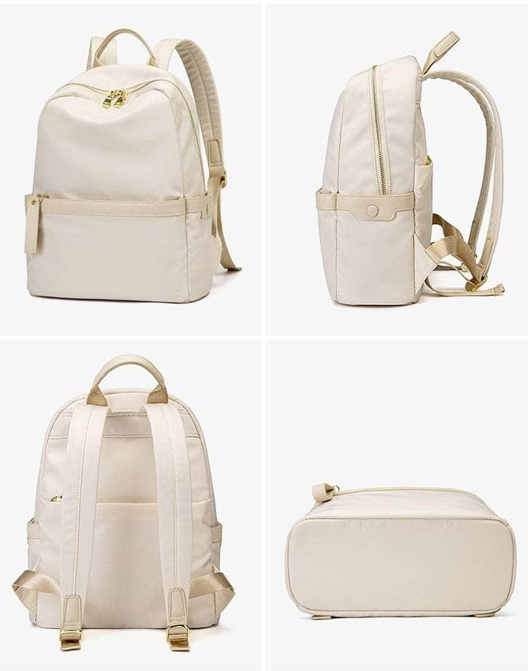 Nylon Monochrome Waterproof Backpack