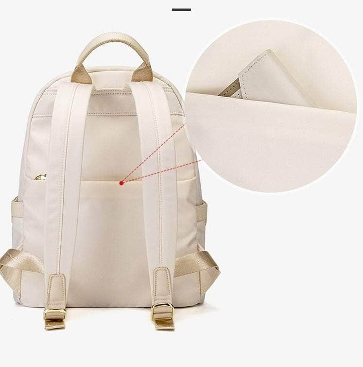 Nylon Monochrome Waterproof Backpack