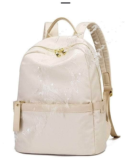 Nylon Monochrome Waterproof Backpack