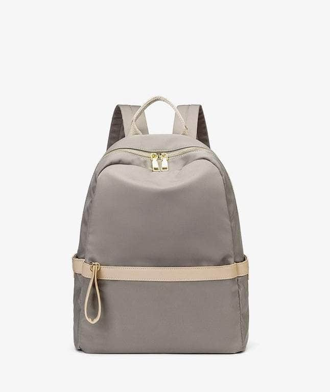 Nylon Monochrome Waterproof Backpack