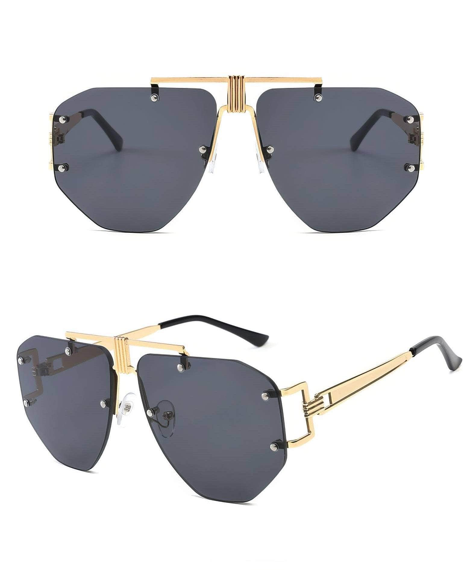 Oversize Rimless Sunglasses