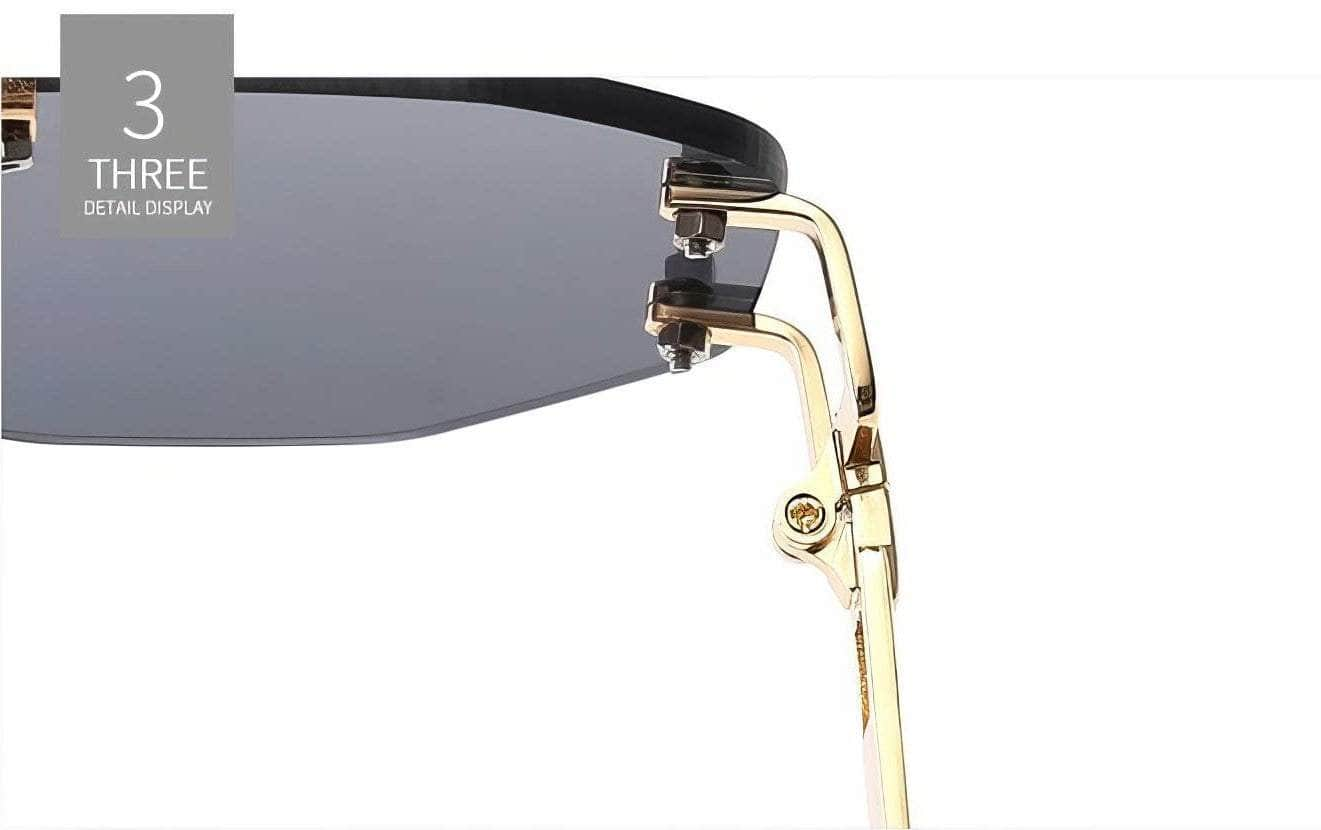 Oversize Rimless Sunglasses