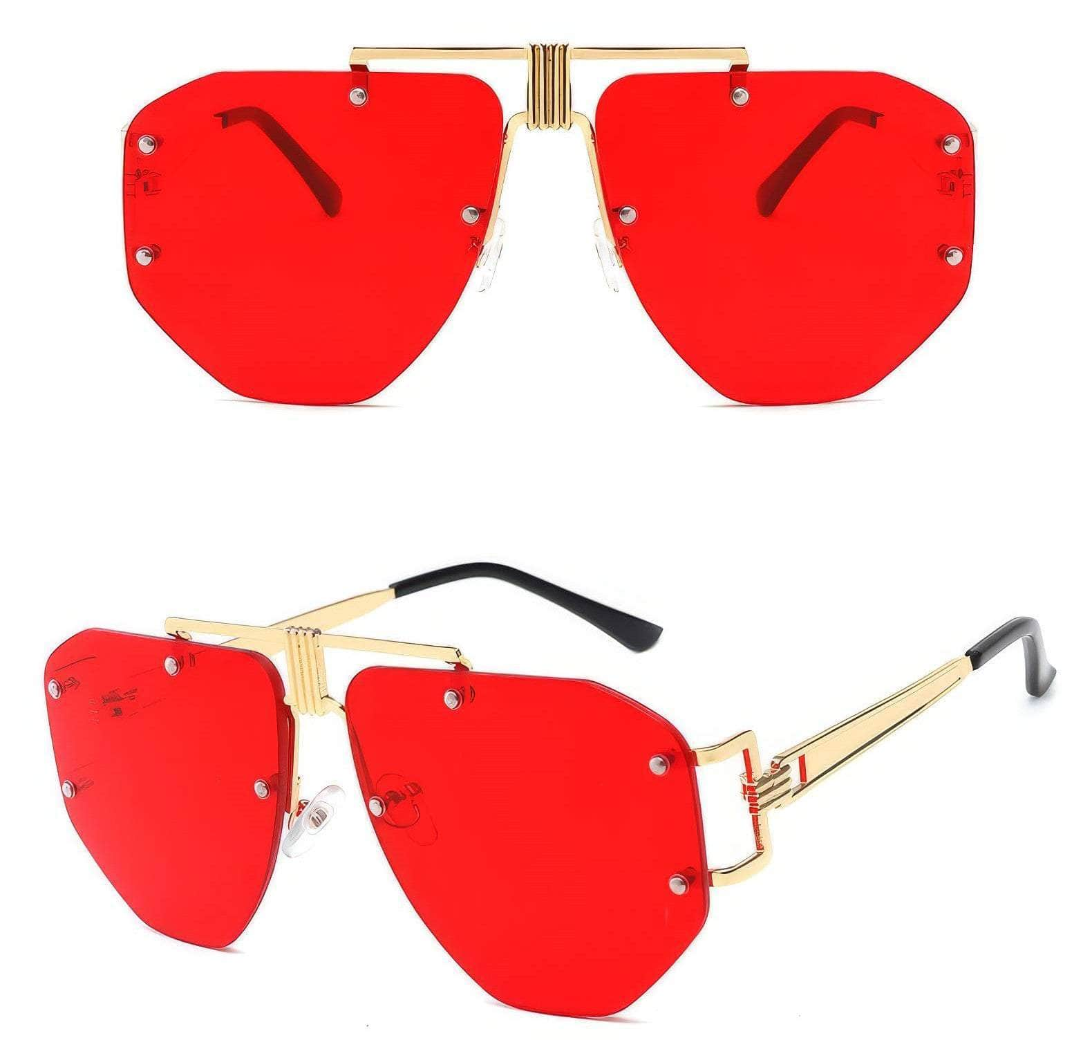 Oversize Rimless Sunglasses