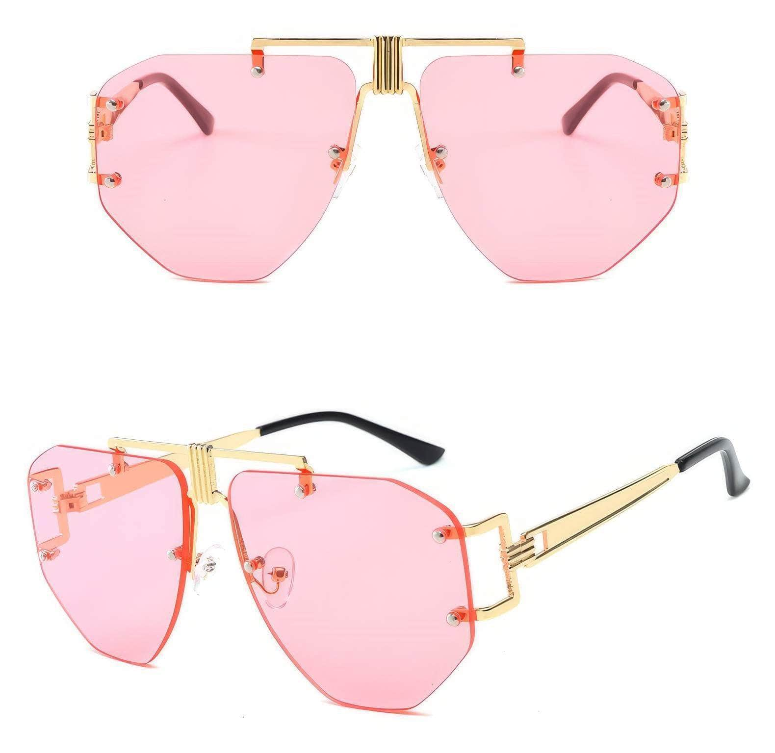 Oversize Rimless Sunglasses