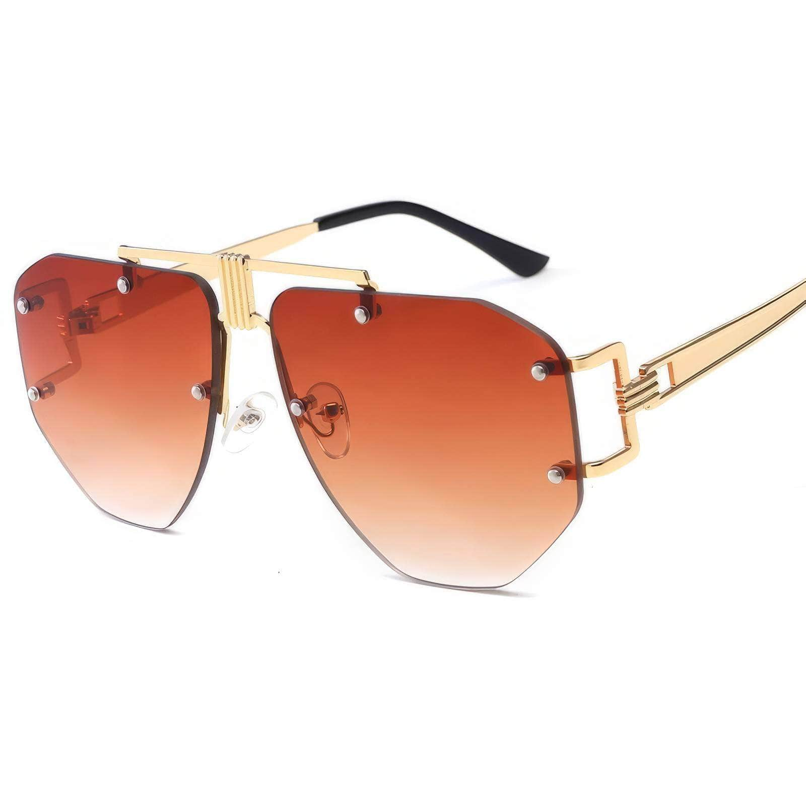 Oversize Rimless Sunglasses