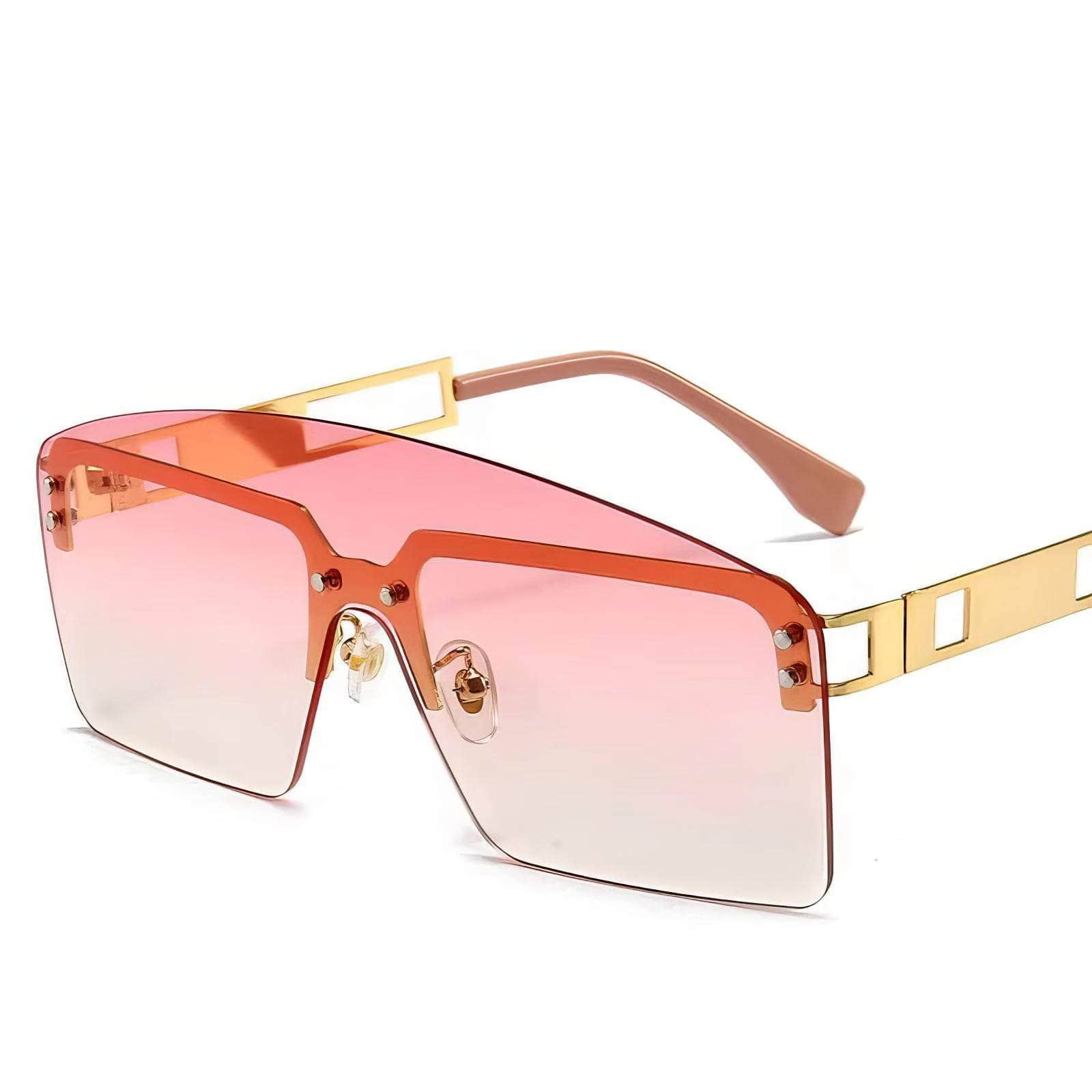 Oversized Luxury Brand Eyewear Pink / Resin