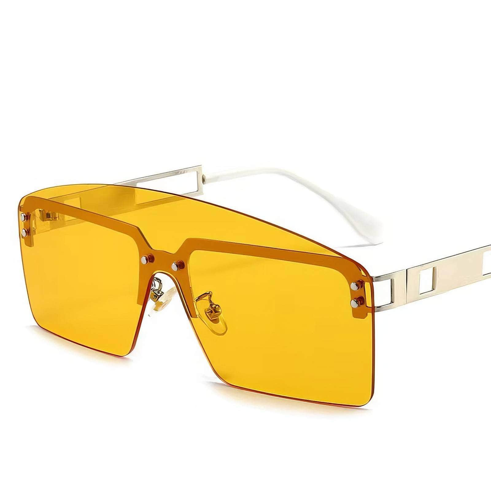 Oversized Luxury Brand Eyewear Orange / Resin