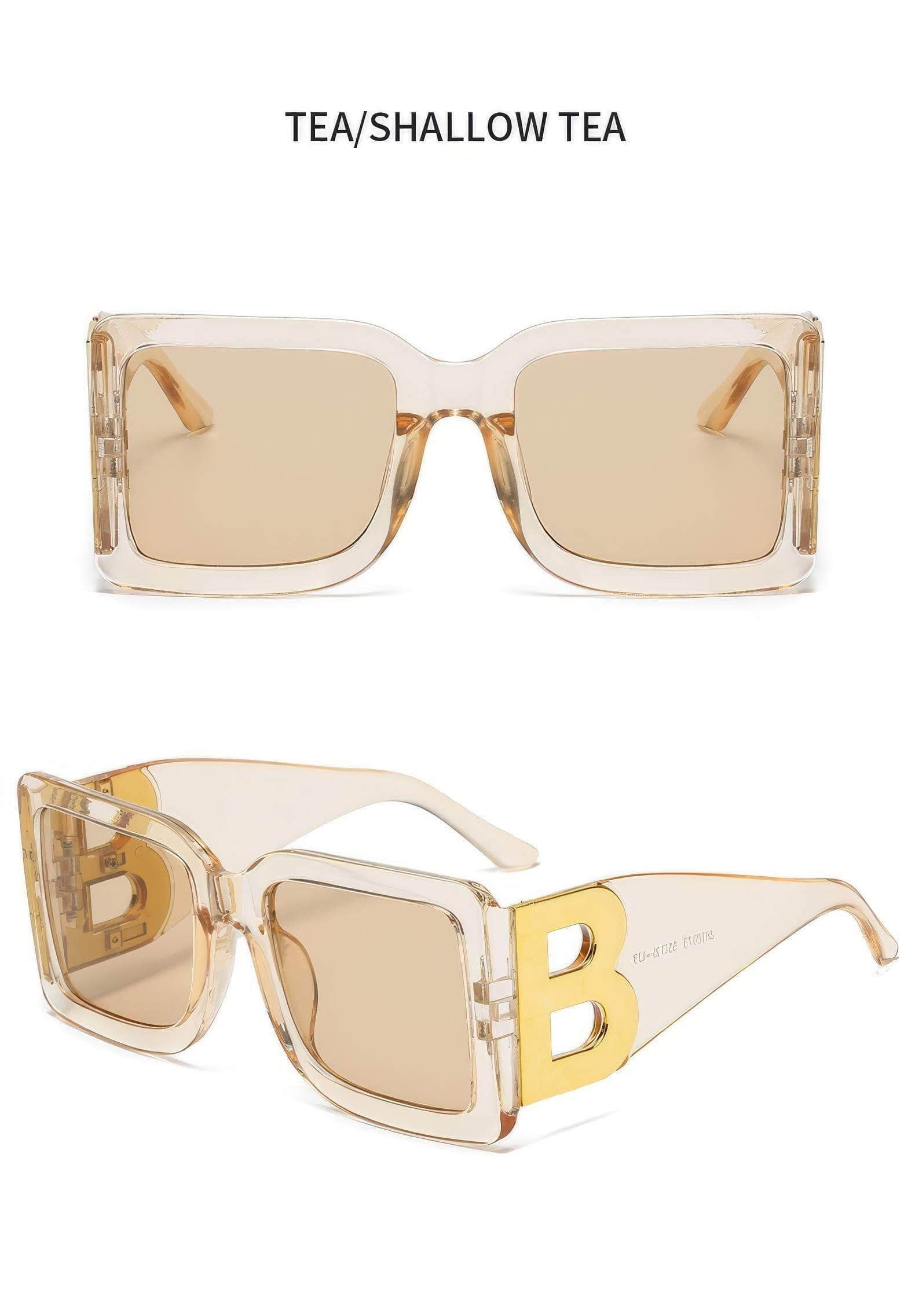 Oversized Square Frame Sunglasses