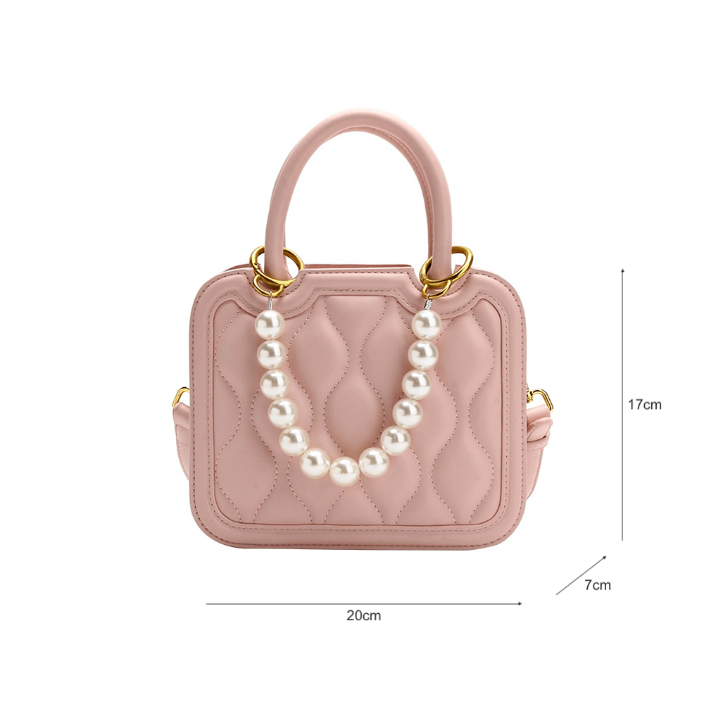 Pearl-Adorned Dainty Petite Bag