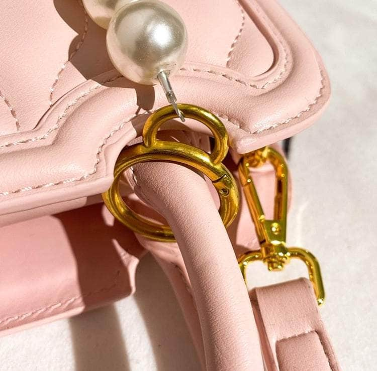 Pearl-Adorned Dainty Petite Bag