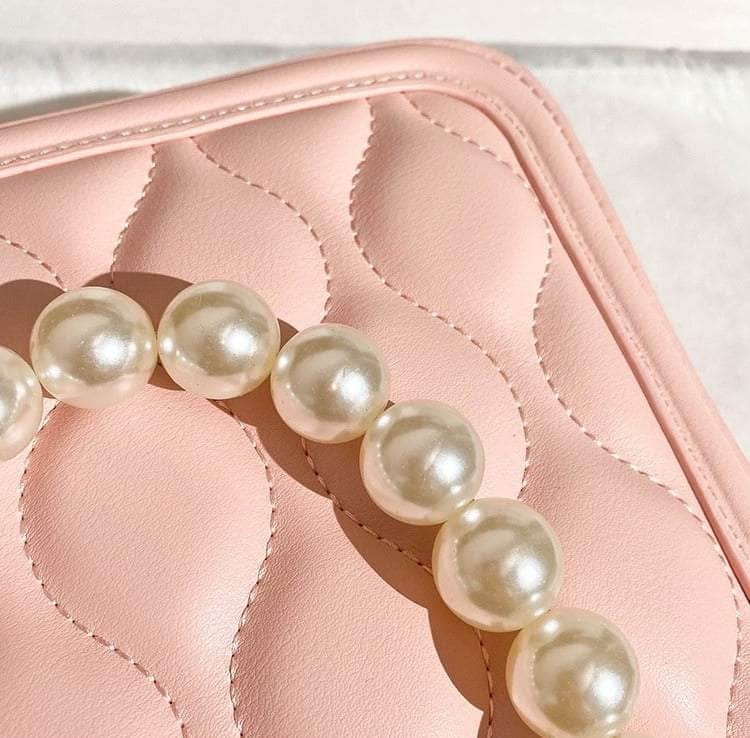 Pearl-Adorned Dainty Petite Bag