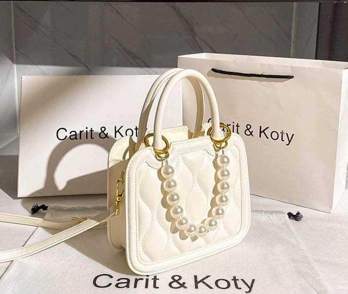 Pearl-Adorned Dainty Petite Bag