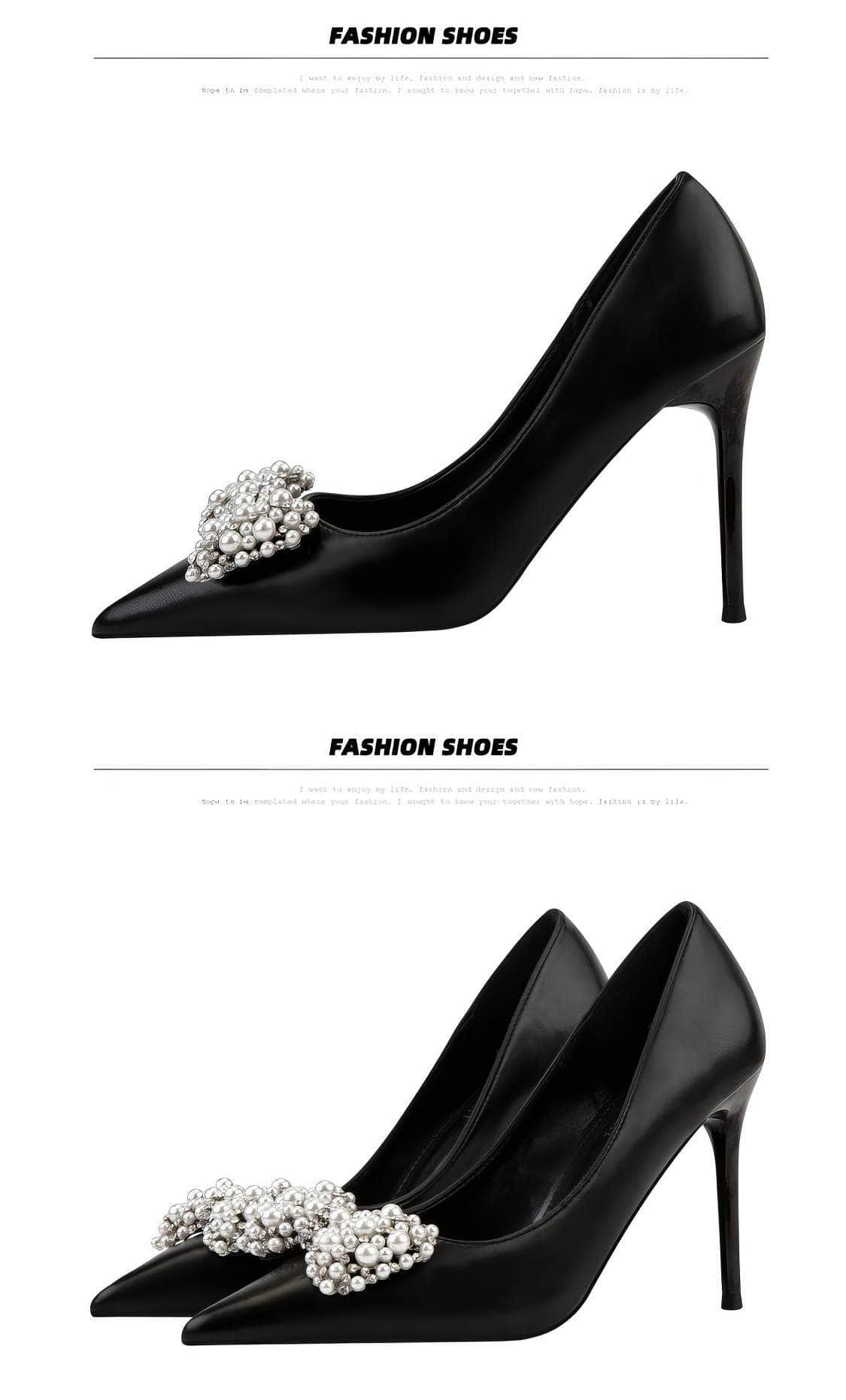 Pearl Bow Detailed Stiletto Pumps