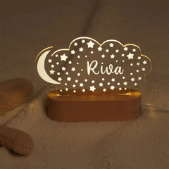 Personalized USB Night Light for Babies and Kids - Custom Name Lamp for Nursery, Newborn Bedroom, Home Decor, Ideal Birthday