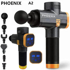 Phoenix A2 Massage Gun - Deep Tissue Muscle Relaxation, Dynamic Therapy, Vibrator for Shaping, Pain Relief, Back and Foot Massager