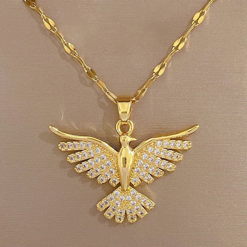 Phoenix Eagle Pendant Necklace N2197