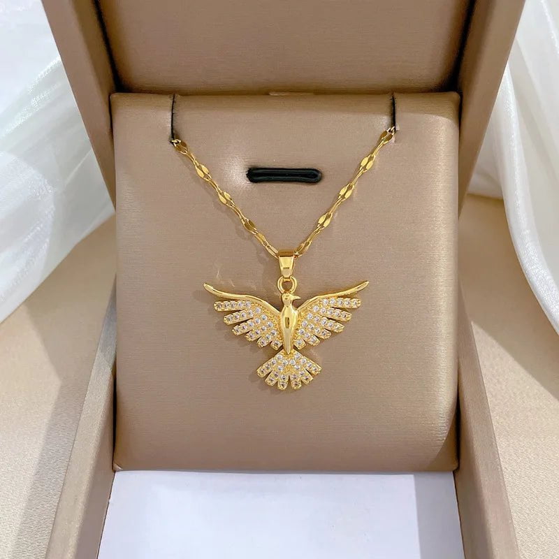 Phoenix Eagle Pendant Necklace N2197