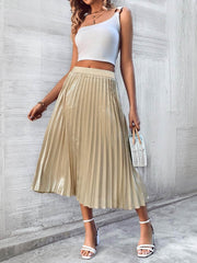 Pleated Midi Skirt